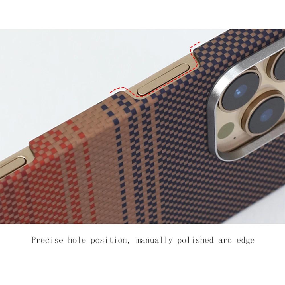 YTF-Carbon Aramid fiber upgrade NT for iPhone 16 Promax case magnetic ultra-thin 16 Pro integrates the magnet with the case