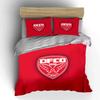 Red DFCO Logo Bedding Set Bedding Duvet Cover Set Duvet Cover Pillowcases  (1 * Duvet Cover 2 * Pillowcases, without duvet insert)