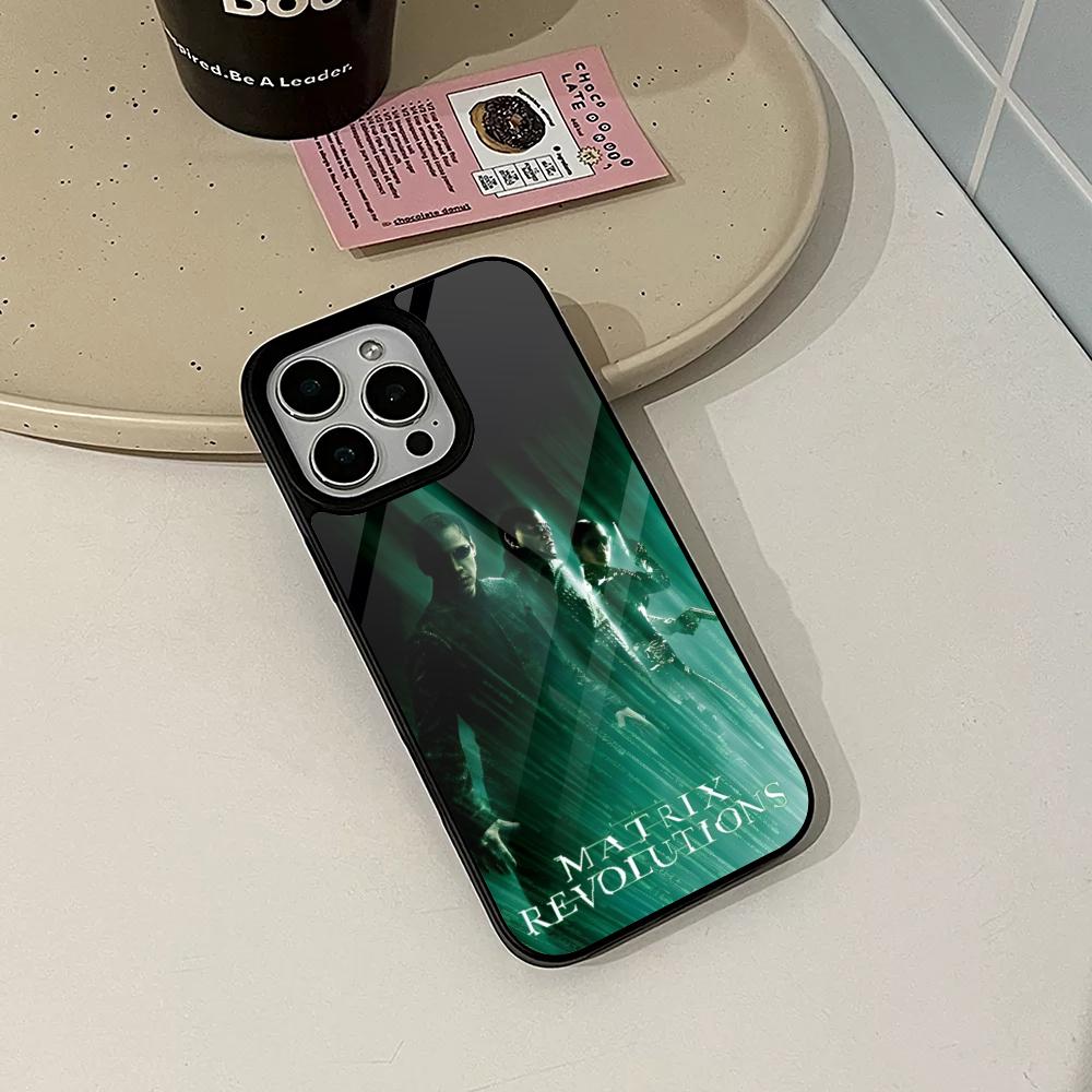 Чехол для телефона Матрица для Iphone 17 16 15 14 Air 13 12 11 Pro Max Mini Plus Fundas Чехол PC+TPU