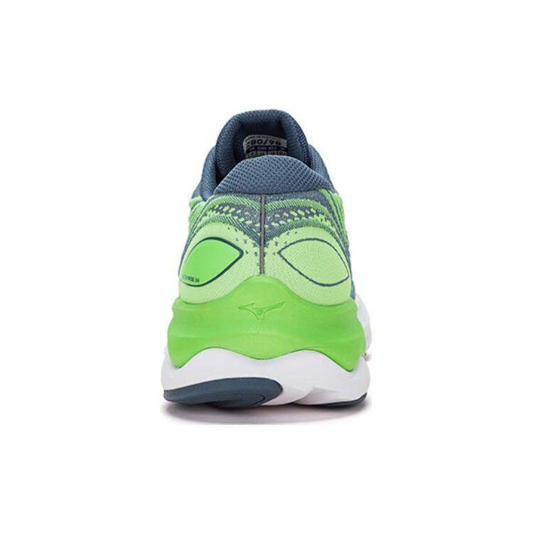 Mizuno Wave Skyrise 4 Удобные Беговые Кроссовки Мужские Кроссовки Серо-Зеленые J1GC230904