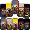 Чехол для телефона Samsung Galaxy S25 S24 S23 iPhone 16 15 Xiaomi Redmi Note 14 13 12 11 Pro Max OPPO Moto Huawei Superhero Movie Wolverine Deadpool Cover
