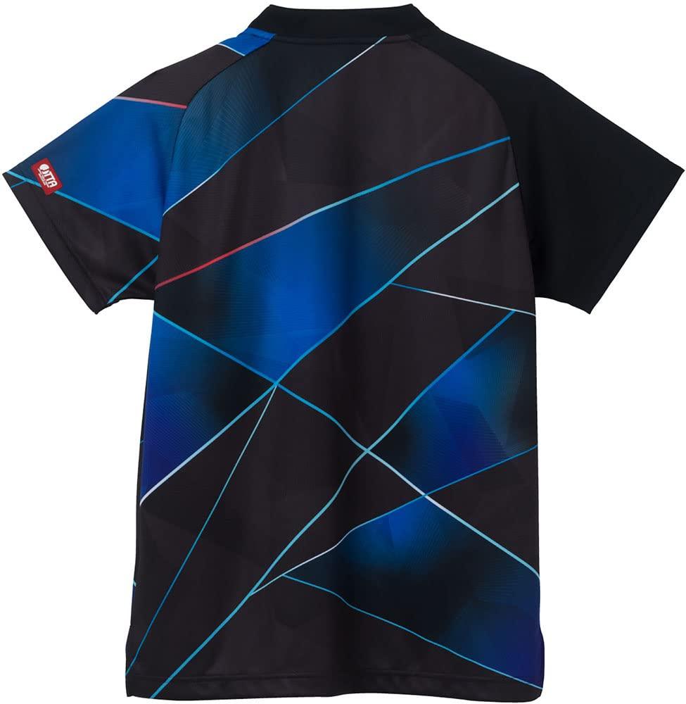 VICTAS Table Tennis Game Shirt V-GS260, Unisex, JTTA Approved, Suitable for Official Matches, Black (1000), XL, 512211