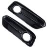 Front Bumper Fog Light Racing Grilles For BMW 1 Series F20 F21 LCI Sport 2015-2018 Fog Lamp Grill Cover Glossy Black accessoires