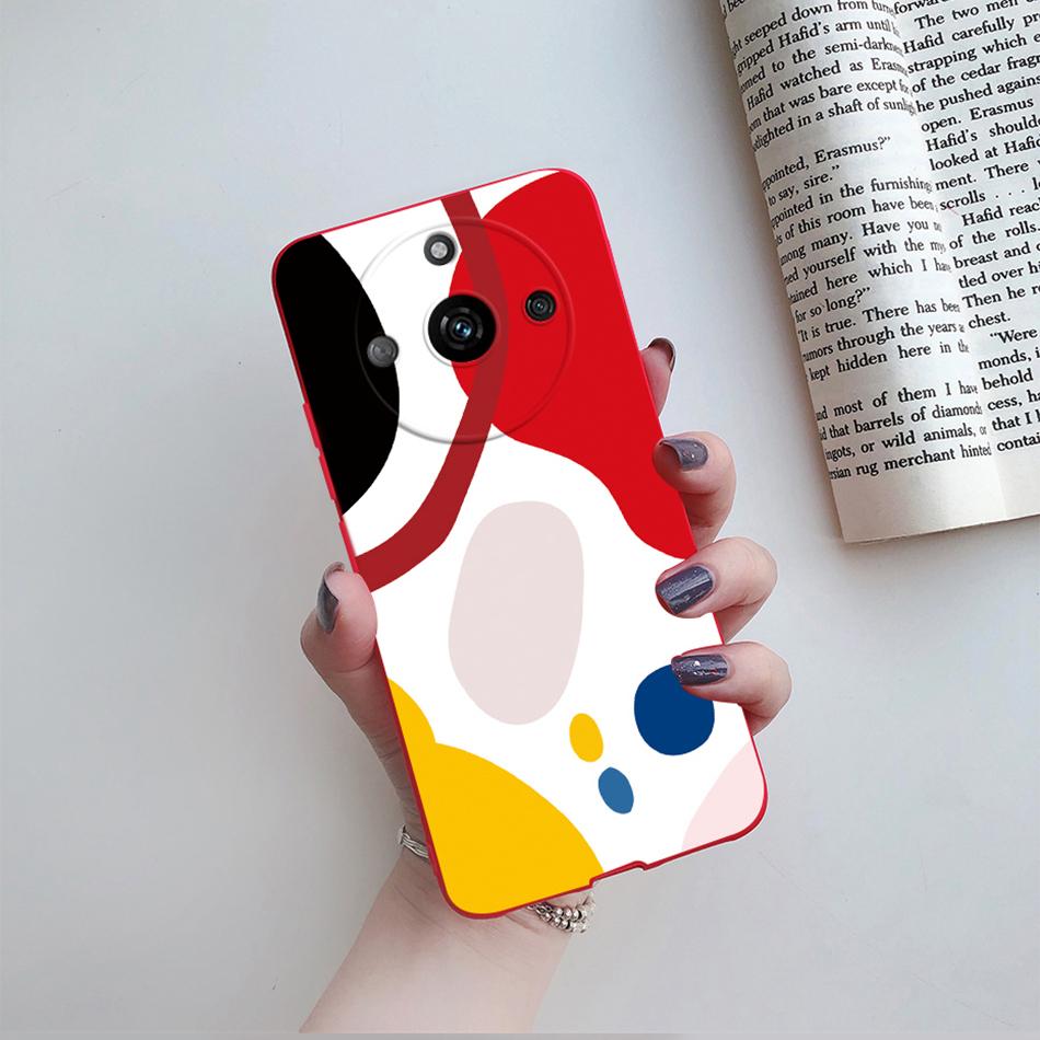 For Cover Realme 11 Pro Plus Case RMX3740 Cute Cartoon Cat Flower Soft Silicone Phone Covers For Realme11 11Pro+ 5G 2023 Bumper