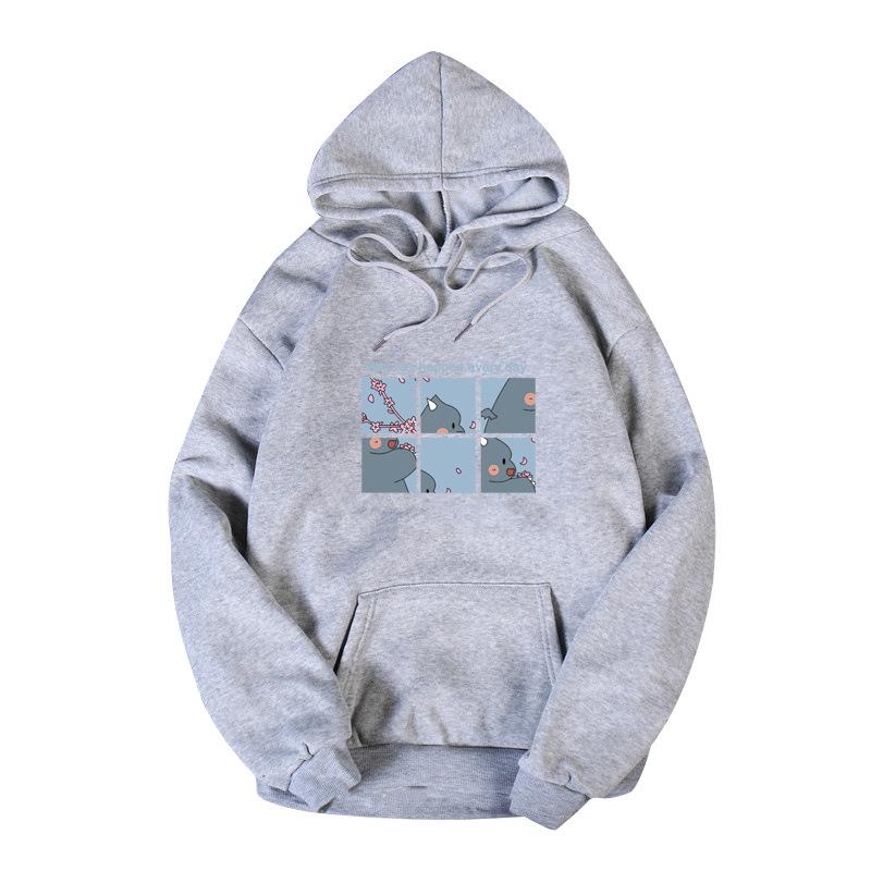 Женская мода повседневная толстовка с капюшоном для женщин осень-зима дамы свободный крой плюшевый пуловер с капюшоном топы