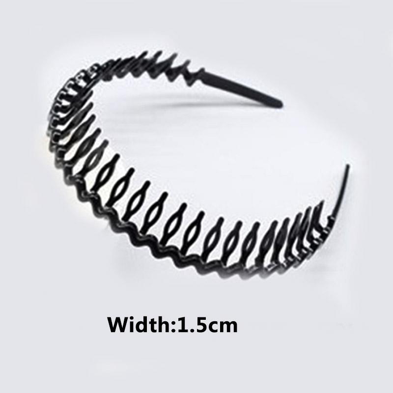 Модные женские мужские унисекс модные черные волны высокого качества 1 шт аксессуары повязка для волос металлический спортивный минималистский