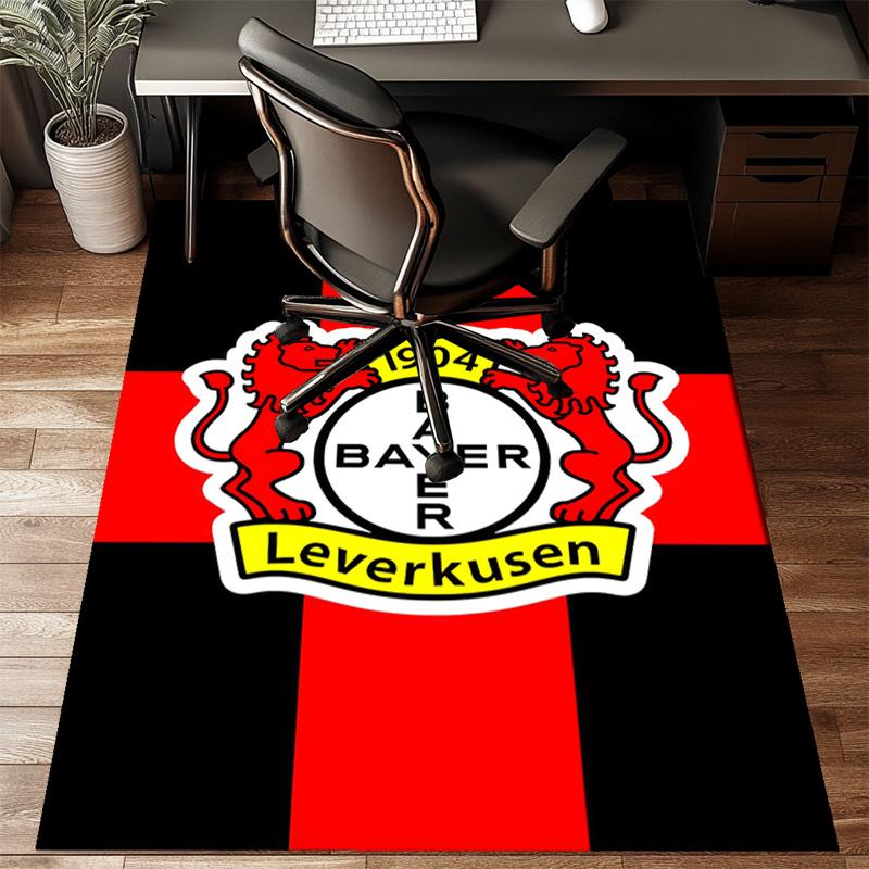 Bayer Football Club Printed Office Carpet Chair Cushion  Entryway Rug, Rugs for Living Room, Bedroom Christmas gifts