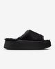 HV8560-001 Nike Calm Elevation Меховые шлепанцы Черные (Женский)