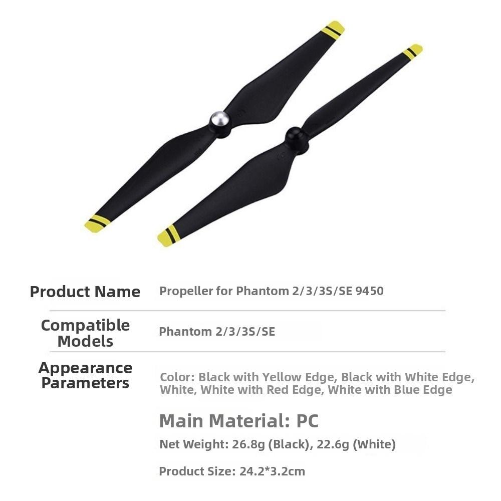 2PCS 4 Colors Drone Wing PC Props Fans Spare Parts  for DJI Phantom 3 for Phantom 2