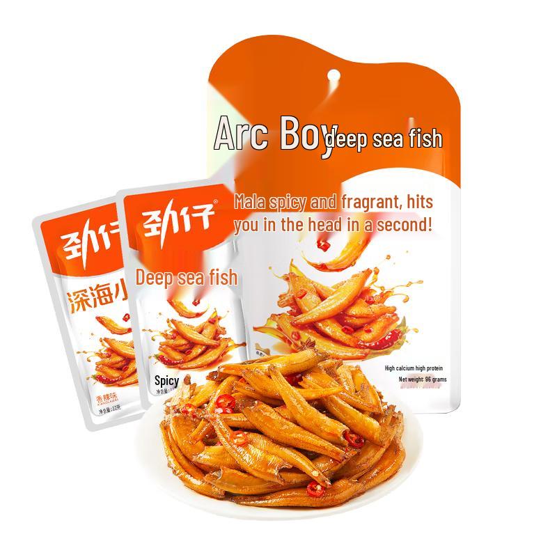 Jinzai Spicy Mixed Flavor Small Fish Snacks