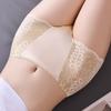 Плюс размер L-4XL Высокая талия Женские трусики Сексуальные кружевные полые трусики Нижнее белье Бесшовные женские трусы Ice Silk Splice Трусы