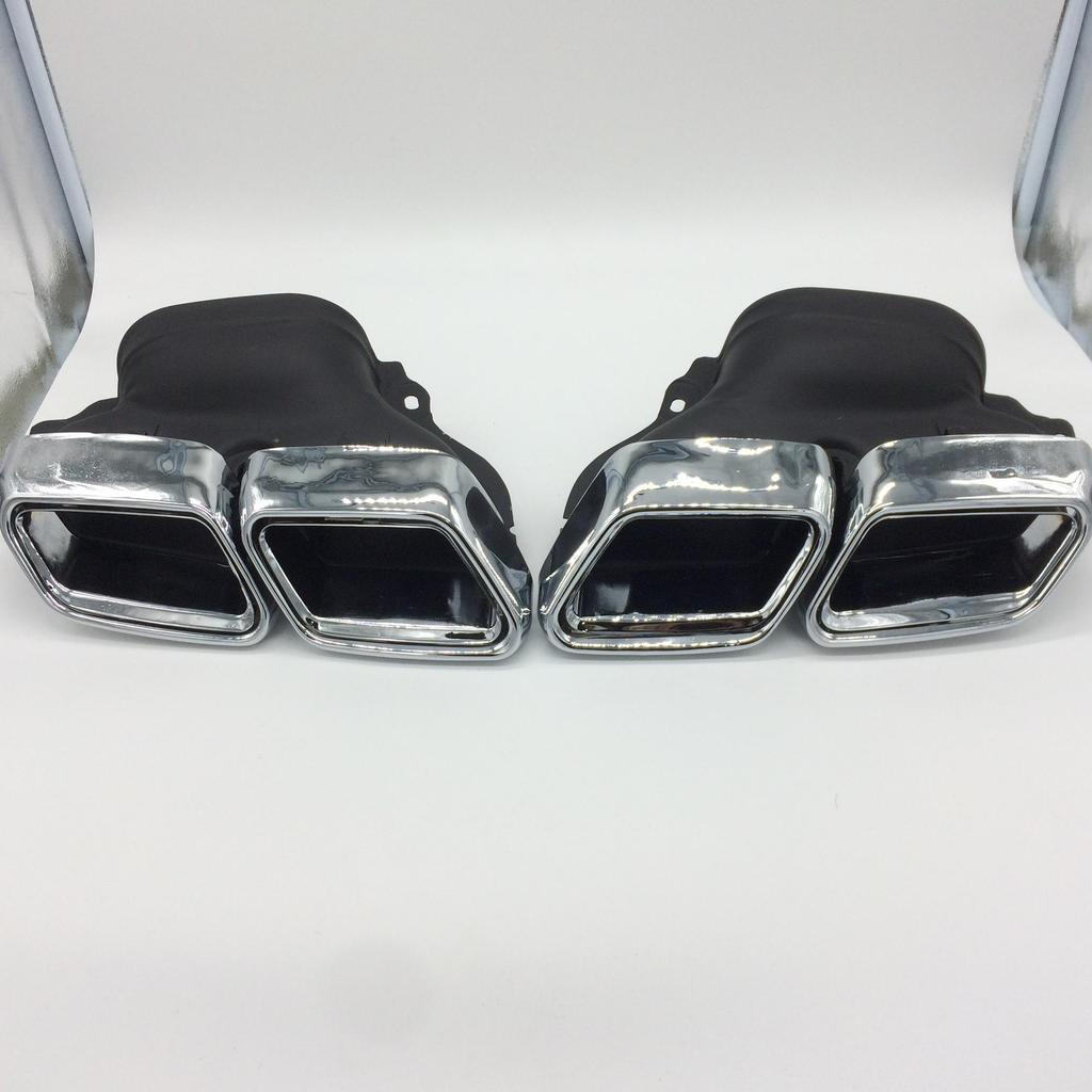 Нержавеющая сталь Квадро Выхлопной Глушитель и Насадки для Mercedes-Benz W212