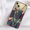 Ударопрочный чехол с маской самурая-демона для iPhone 17 16 15 14 11 Pro Max Plus 12 13 Mini 16e 17 Air Чехол для телефона