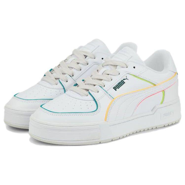 Puma CA Pro Sum Pop - Белые мужские кроссовки Colorpop Deep-Aqua Sun-Stream Sunset-Glow 388557-01