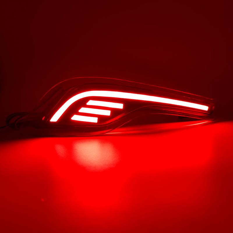 For HONDA CRV 2018 2019 2020 2022 Rear Bump Light Left Right Tail Brake Stop Lamp DRL Reflector Lights Assembly