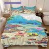 Spongebob Squarepants Faces Wallpaper Threepiece Set 1 Duvet Cover 2 Pillowcase Without Core Bedding Set Christmas Birthday Gift