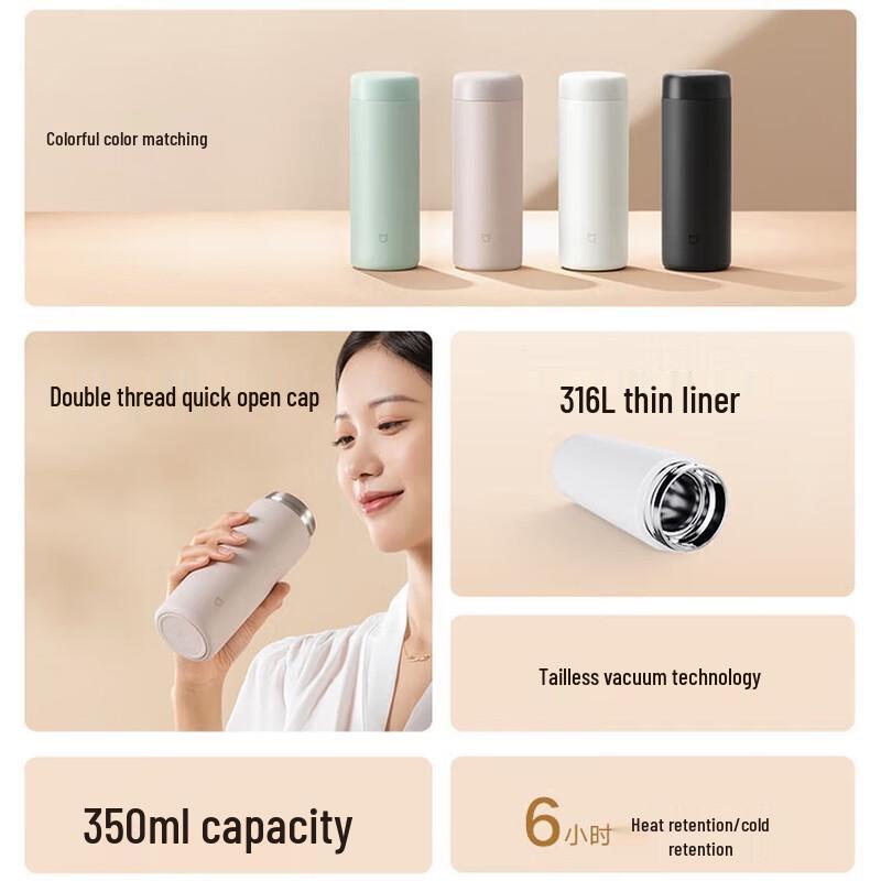 Herbacin Chamomile Skincare & Mijia Thermos Gift Set