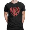 Mitski The Love Red Hearth Men's T Shirts Romantic Music Novelty Tees Short Sleeve Round Neck T-Shirts Pure Cotton Gift Idea