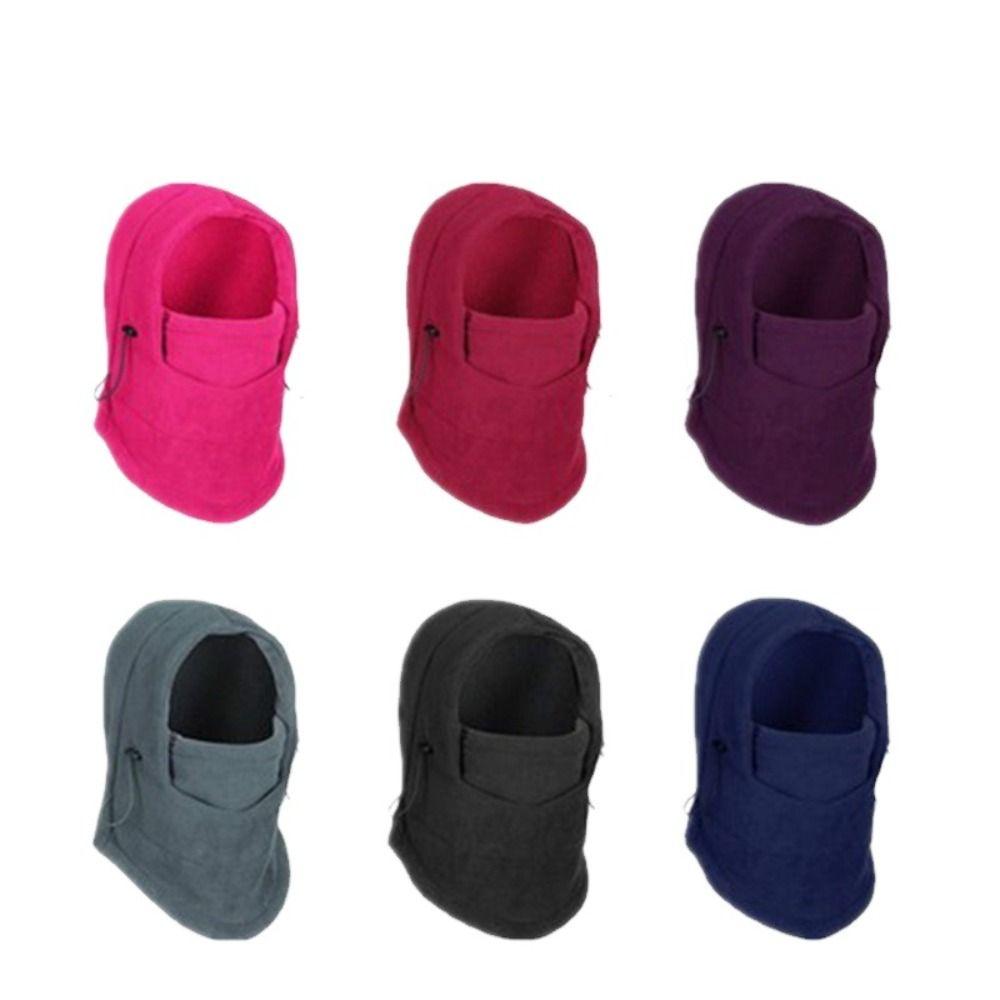 Hat Outdoor Collar Hat Fleece Skullies Scarf Hooded Hat Pullover Cap Beanies Hat Women Winter Cap