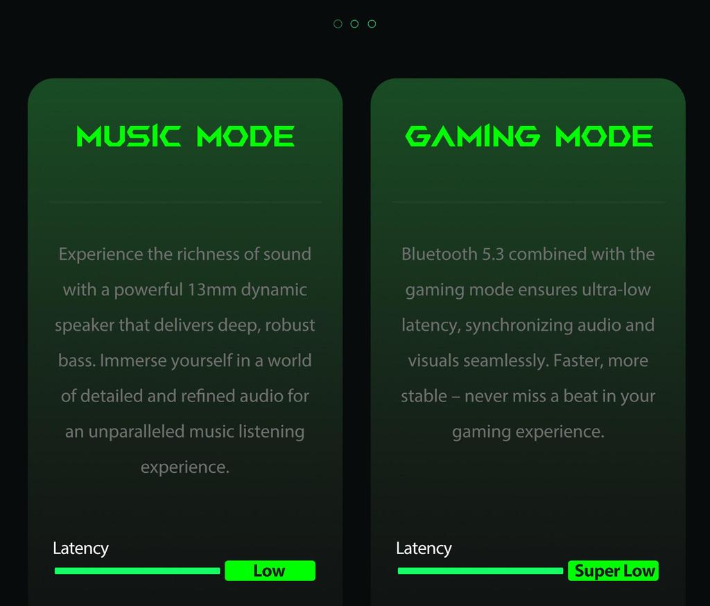 Black Shark T11 Bluetooth Earphones With Bluetooth 5.3,Stereo Noise Cancellation,And RGB Lighting