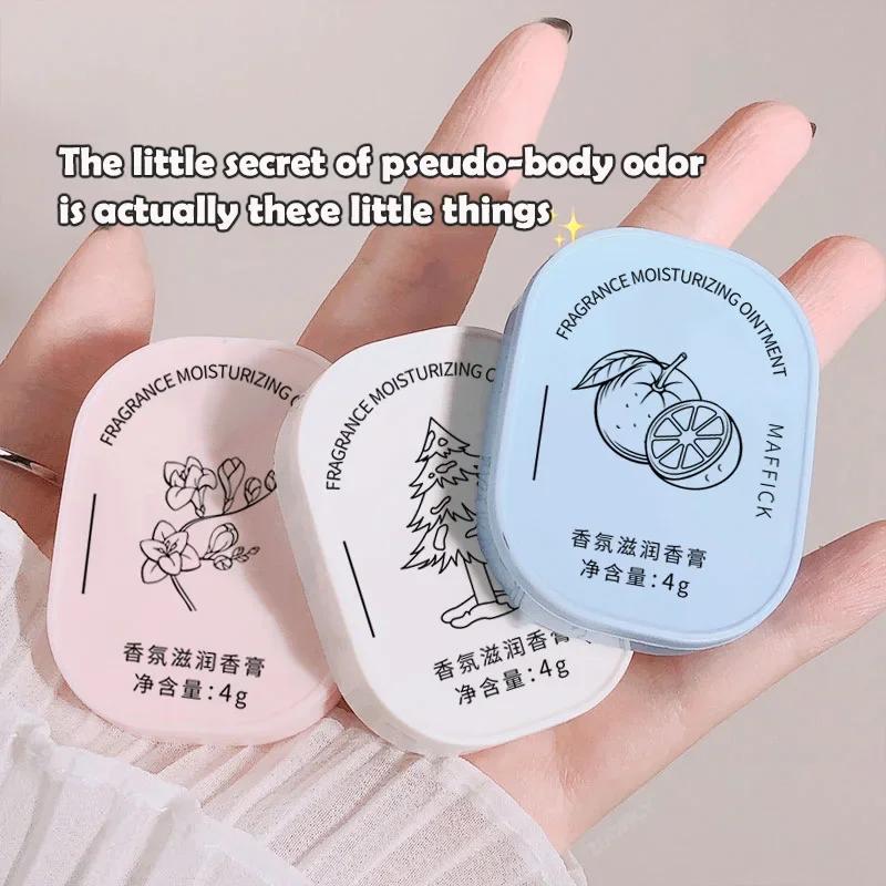 Лайм Базилик Твердые духи Женские портативные карманные твердые бальзамы Мягкий стойкий аромат Цветы Фруктовые ароматы Дезодоранты для тела Подарки