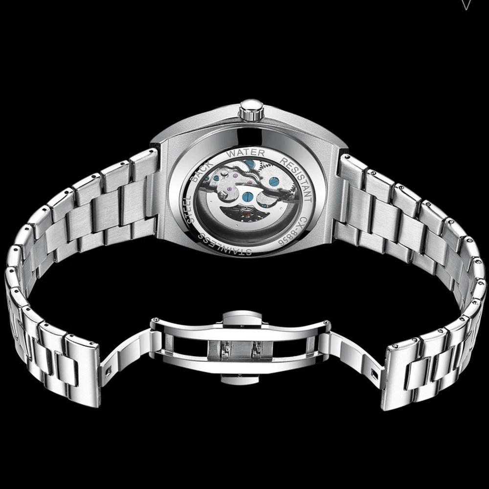 Chenxi Автоматические механические часы для мужчин, полые скелетоны, мужские часы, водонепроницаемые, деловые, relogios masculino