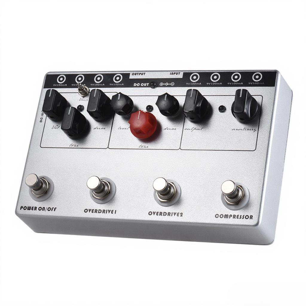 Electric Guitar Combined Effect 3 Effects Compressor + Tube Overdrive + Ultimate Overdrive + 8 Isolated DC 9V Power Supply Outputs