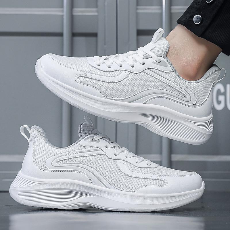 48 49 50 Большие размеры студенческой спортивной повседневной обуви Мужская летающая ткань дышащая нескользящая амортизирующая обувь