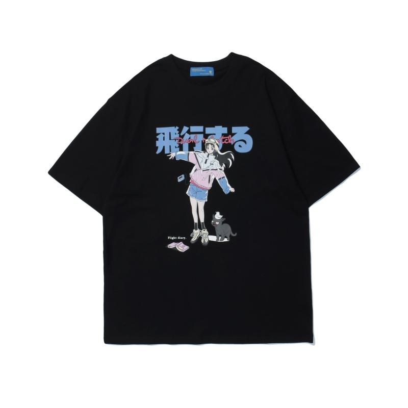 Уличная одежда Футболки Y2k Одежда Футболка в японском стиле Женский топ с коротким рукавом Женские наряды Одежда Харадзюку Кавайные милые футболки