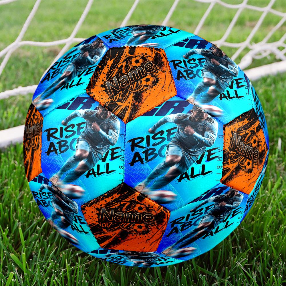 Ronaldo Cr7 Legend Poster Customized Name Size 5 Soccer football Machine Sewn Indoor/Outdoor Universal Football Customize Exclusive Personalized Name