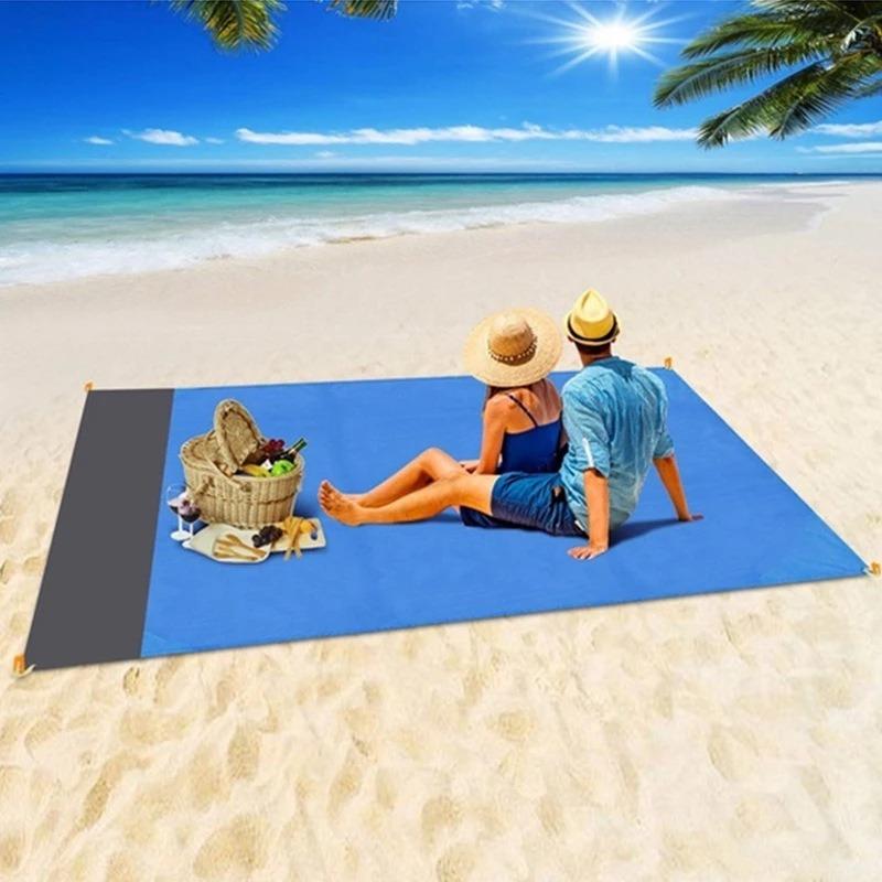 Portable Beach Mat Outdoor Camping Waterproof Beach Mat Folding Raincoat Picnic Mat Beach Mat