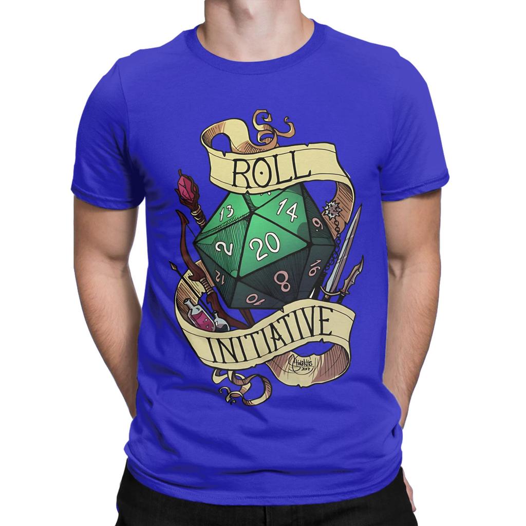 Roll Initiative Graphic 100 Cotton Tshirt Ddungeons Dragons Tees Tops For Unisex
