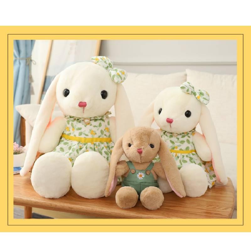 Wear Clothes Rabbit Stuffed Animal Toy Plush Doll Kids Birthday Gift Decoration
