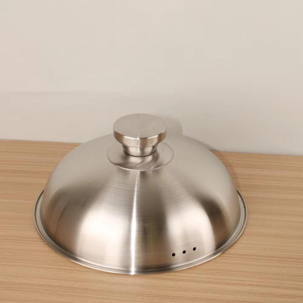 with Lid Food Steam Plate Rustproof Kitchen Steamer Holder Flying Saucer Steaming Tray Cooking