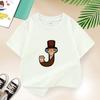 Dragon Ball Summer White Childrens Letter AW Printed Short Sleeve TShirt for Boys and Girls Cute Casual Tee Suitable As AGift