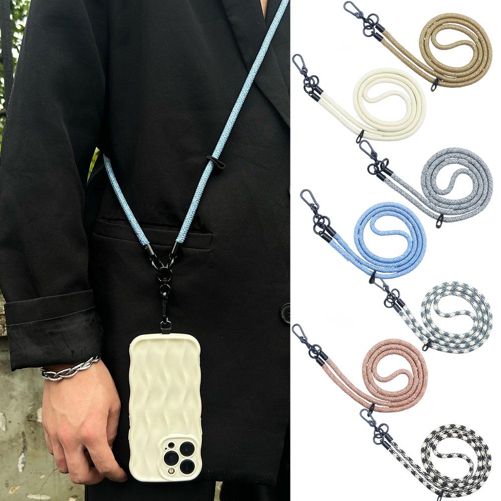 Simple Wind Handmade Mobile Phone Lanyard Thick Rope Bag Mobile Phone Camera Lanyard Accessories Removable Diagonal Lanyard