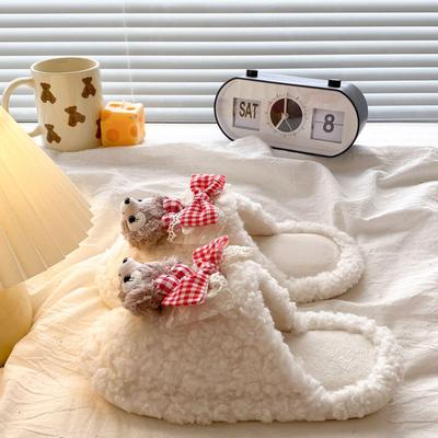 Уютные пушистые женские тапочки - Осень/Зима 2025: Универсальный Теплый Легкий Хлопок для Ношения в Помещении и на Улице