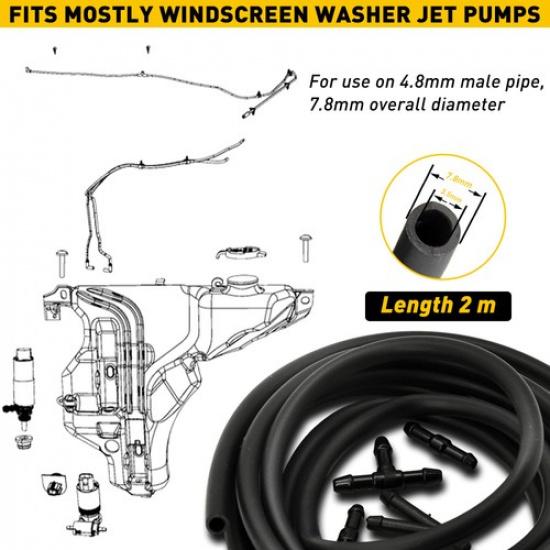2X Front Windshield Nozzle Washer Sprayer For 2005-2013 Chevy Malibu Chevrolet