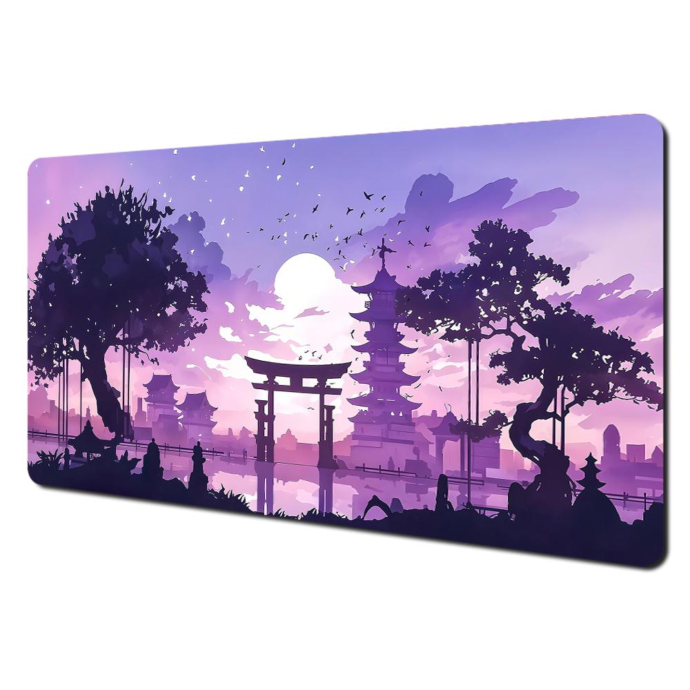 Full moon and night view theme Mouse Pad Desk Mat Stitched Edge NonSlip Durable pad for computer mouse Gaming pads tapis souris