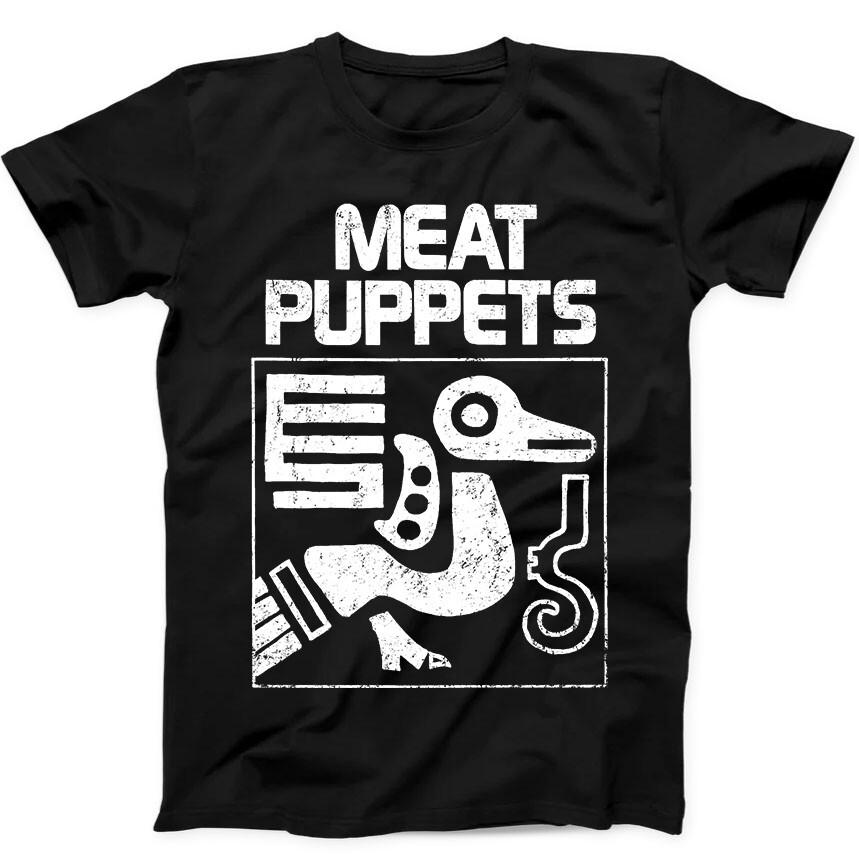 Meat Puppets Бестселлер Рок Альтернативная Музыка Подарок Черная Футболка T Shirt 356