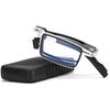 Steel Metal Folding Reading Glasses Hd Anti-blue Light Portable Fashionable Men's And Women's Reading Glasses Set