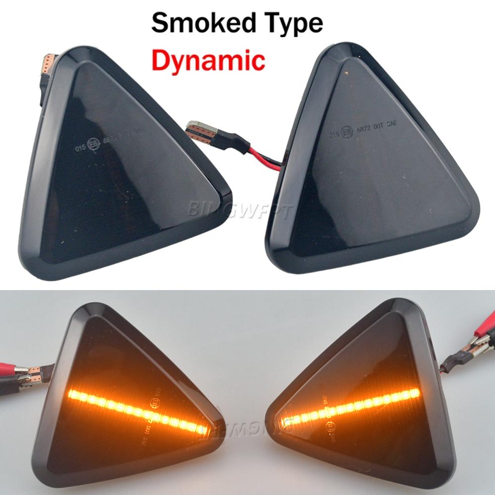 2PCS Car Accessories LED Dynamic Side Marker Turn Signal Lights For RENAULT KANGOO II Mod.Bj. 2008-2013