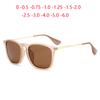 Hot New Women Oval Prescription Sunglasses Men Polarized Colorful Lenses Driving Sunglasses Diopter 0 -0.5 -0.75 -1.0 To -6.0