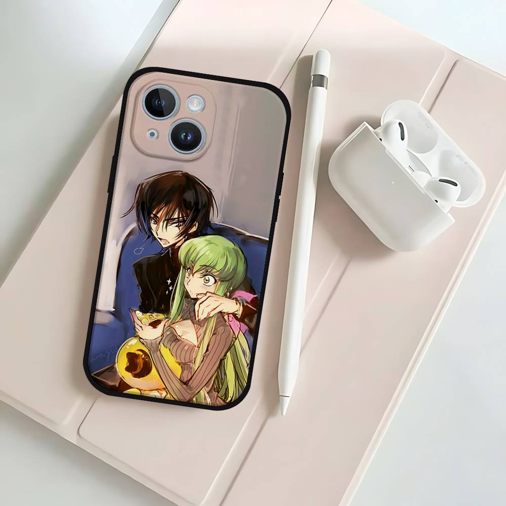Аниме C-Codes G-Geass Черный Чехол Для Телефона Подходящий Для IPhone 17,16,15,11,13,14 Pro Max,Plus,X,Xr,Xs Max,13Mini