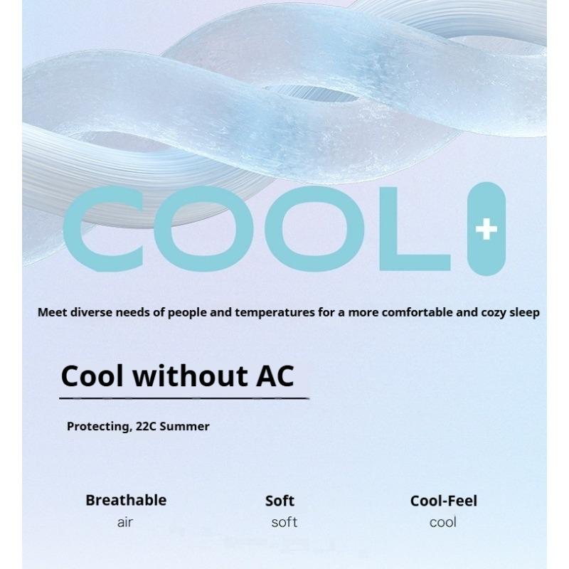 Sided Mica Cooling Silk Summer Quilt Breathable Lightweight Cool Sleeping Blanket Quilt Core for Student Dorm Home Daily Use
