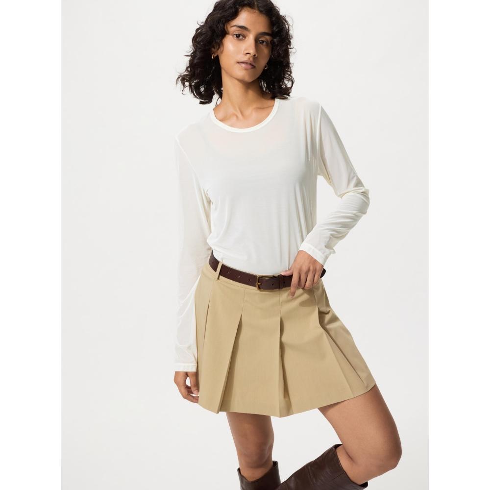 Uniqlo Японская прозрачная сетчатая футболка с круглым вырезом