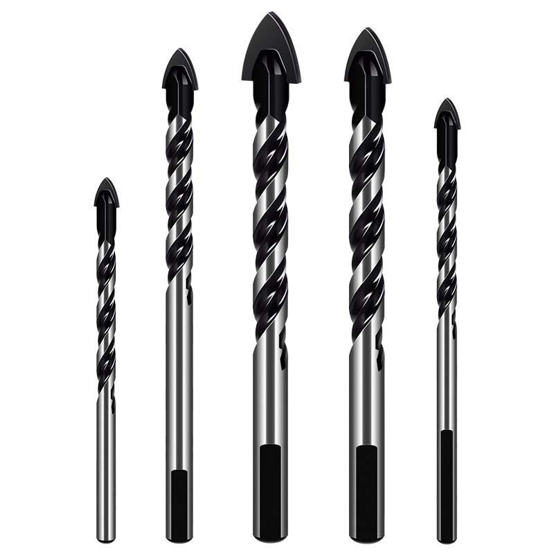 Многофункциональная ручная дрель Керамическая плитка Бетон Настольная дрель Стекло Железный лист Нержавеющая сталь Специальный треугольник для пробивки Сплав Сверло