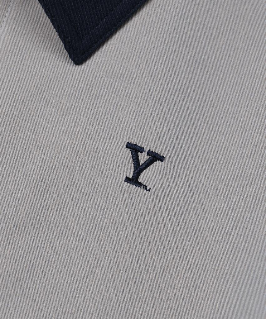 Куртка Yale [двусторонняя] из твила с заостренным воротником_Светло-серый