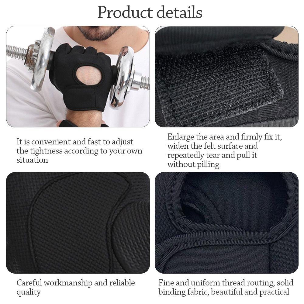 Hollow Back Fitness Gloves Breathable Fitness Gym Mittens Dumbbells Gloves  Women Men