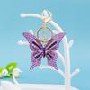 Hollow Butterfly Keychain Retro Style Rhinestone Keychain Butterfly Bag Charm  Backpack Accessories